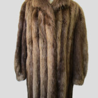 Women's Sz 10 /12 Beaver Fur Coat Jacket MINT Woman
