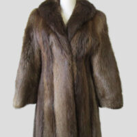 Women's Sz 6 Beaver Fur Coat Jacket MINT+ Woman