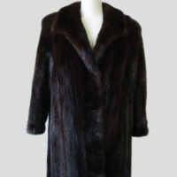 Women's Sz 14/16 XL Natural Dark Ranch Mink Fur Coat Jacket MINT+ Woman