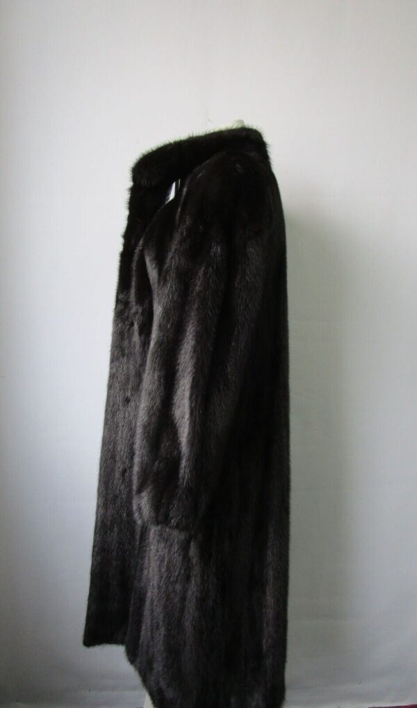 Women's Sz 4 Canadian Natural Black Mink Fur Coat MINT+ Woman - Image 3