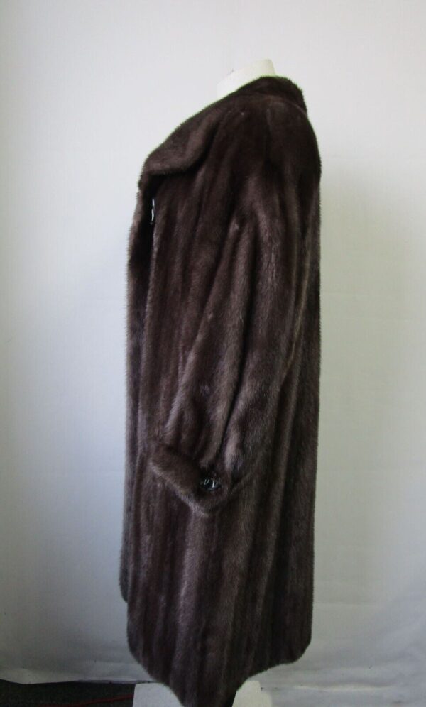Women's Sz 6 Blue Iris Mink Fur Coat Jacket Superb Woman - Image 3