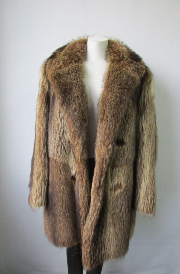 Men's Size 40/42 Raccoon Fur Coat MINT MEN Man - Image 3