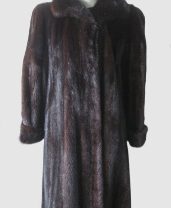 Dark Ranch SUPERB Real Mink Fur Coat Jacket Sz 10
