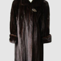 Women's SUPERB Sz 14 Dark Ranch Female Mink Fur Coat Jacket