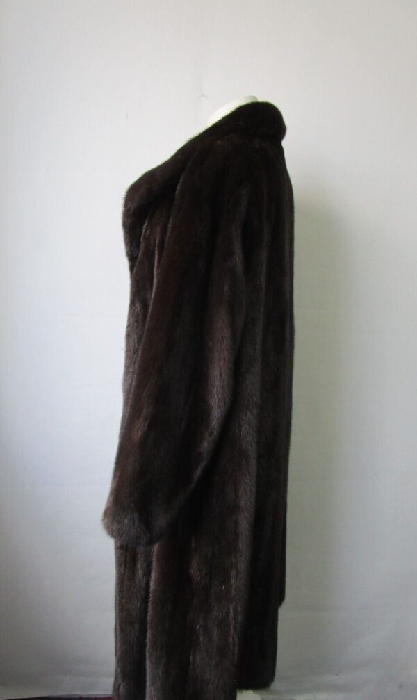 Women's Sz 16/18 XL Dark Ranch Mink Fur Coat MINT+ Woman - Image 4