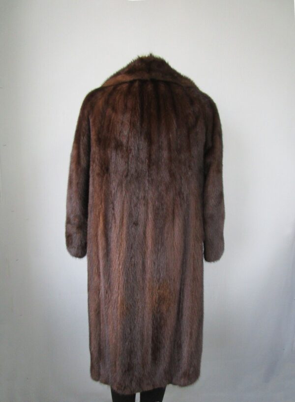 Women's Dark Pastel Mink Fur Coat Mint Sz 4 Woman - Image 4
