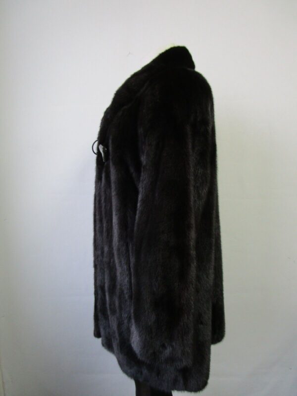 Women's Sz 6 Dark Ranch Canadian Mink Fur Coat Jacket SUPERB Woman - Image 3