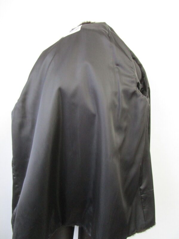 Women's Black Sz 10 Mink Fur & Leather Jacket Coat Jacket SUPERB Woman - Image 5
