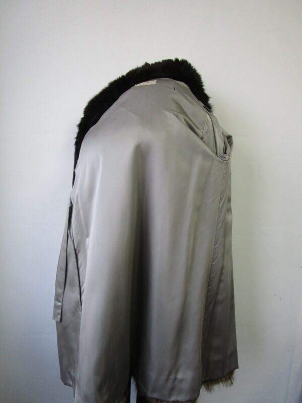 Women's Sz 6 Superb Raccoon & Black Fox Fur Coat Jacket HOOD Ladies Woman - Image 10