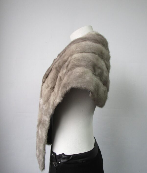 Women's Sapphire Mink Fur Stole Wrap Cape Wedding Woman MINT+ - Image 5