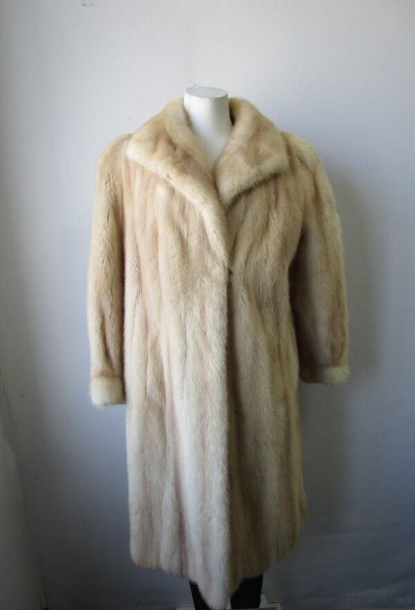 Women's Sz 8 Pearl Mink Fur Coat Jacket MINT+ Woman - Image 4