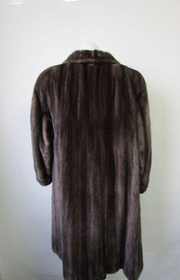 Women's Sz 6 Blue Iris Mink Fur Coat Jacket Superb Woman - Image 2