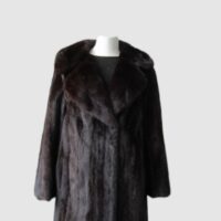 Dark Ranch Mink Fur Coat MINT+ Jacket Sz 10