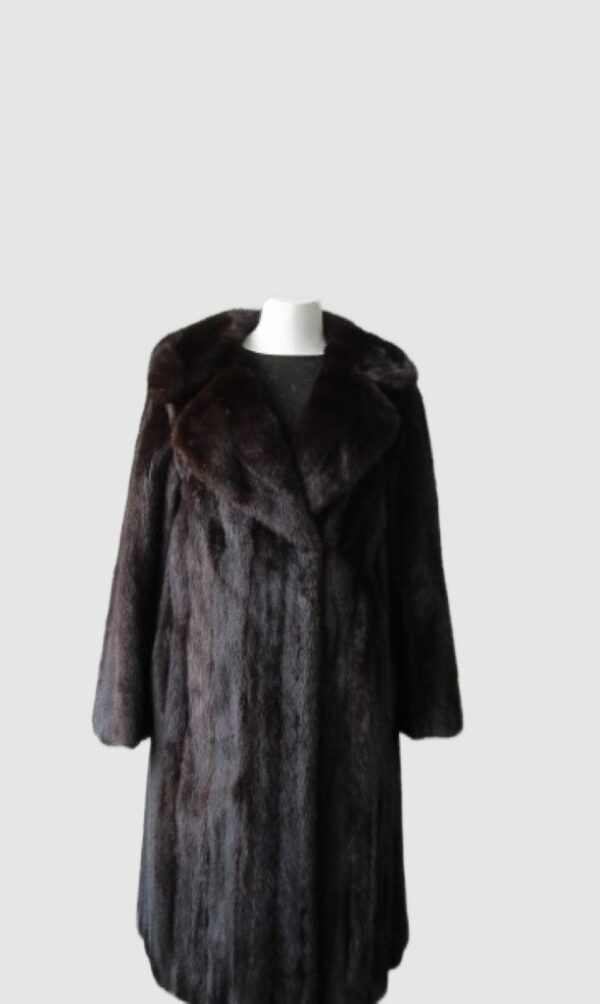 Dark Ranch Mink Fur Coat MINT+ Jacket Sz 10