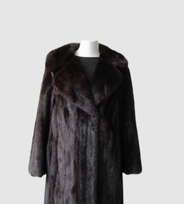 Dark Ranch Mink Fur Coat MINT+ Jacket Sz 10