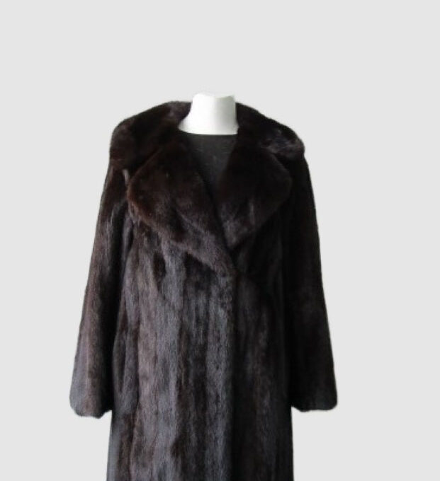 Dark Ranch Mink Fur Coat MINT+ Jacket Sz 10