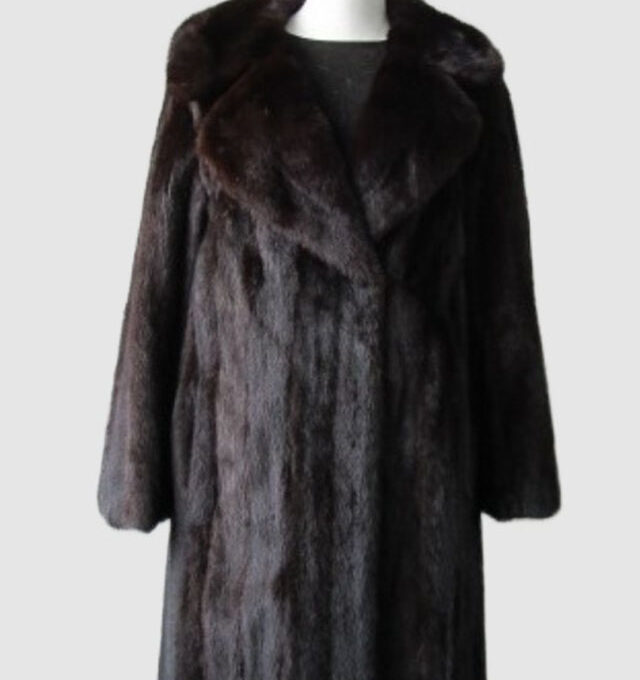 Dark Ranch Mink Fur Coat MINT+ Jacket Sz 10