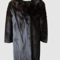 Dark Ranch Mink Fur Coat Superb Sz 6