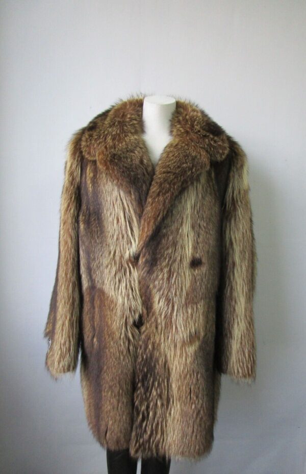 Men's Size 40/42 Raccoon Fur Coat MINT MEN Man