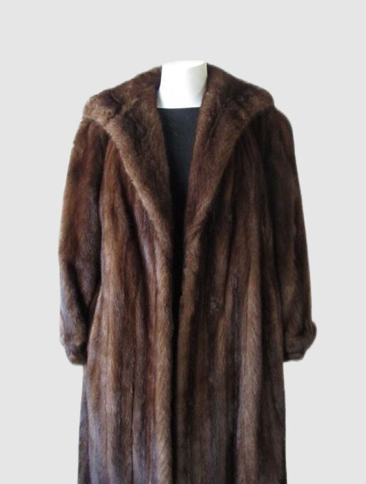 Demi Buff Mink Fur Coat Jacket SUPERB Sz 10 M