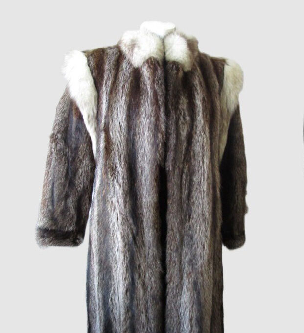Raccoon & Fox Fur Coat Jacket MINT+ Woman, Sz 8