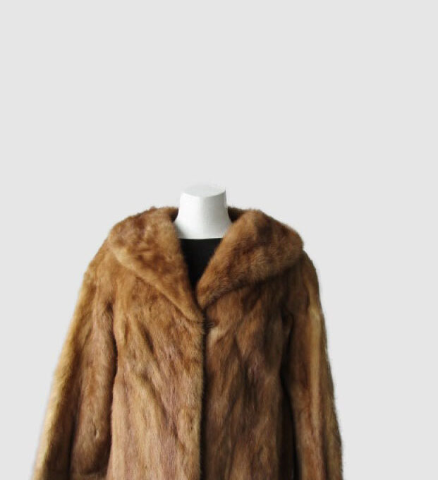 Women's Sz 6 Pastel Mink Fur Coat Jacket Bolero MINT+ CLEARANCE SALE!