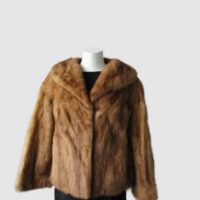 Women's Sz 6 Pastel Mink Fur Coat Jacket Bolero MINT+ CLEARANCE SALE!