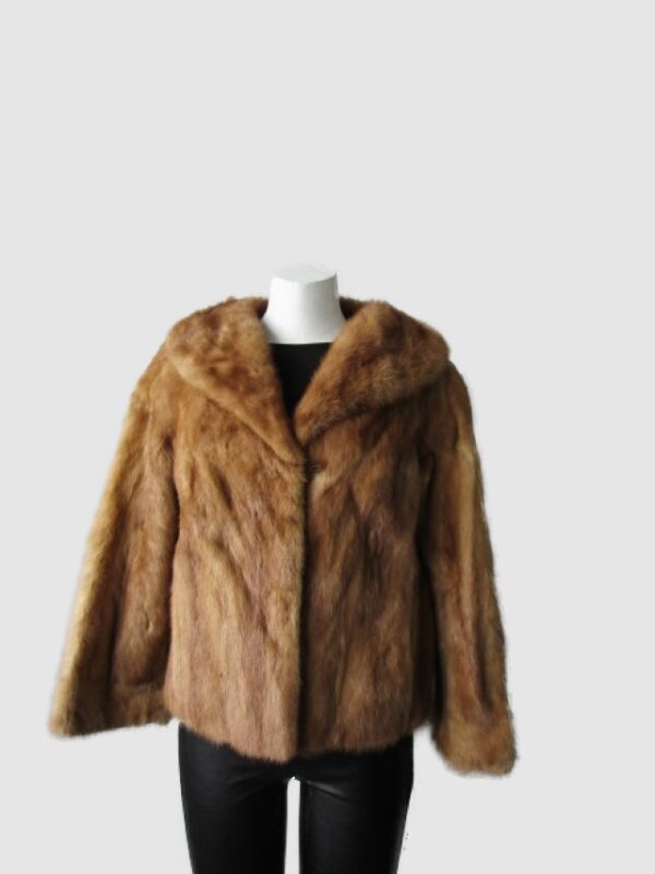 Women's Sz 6 Pastel Mink Fur Coat Jacket Bolero MINT+ CLEARANCE SALE!
