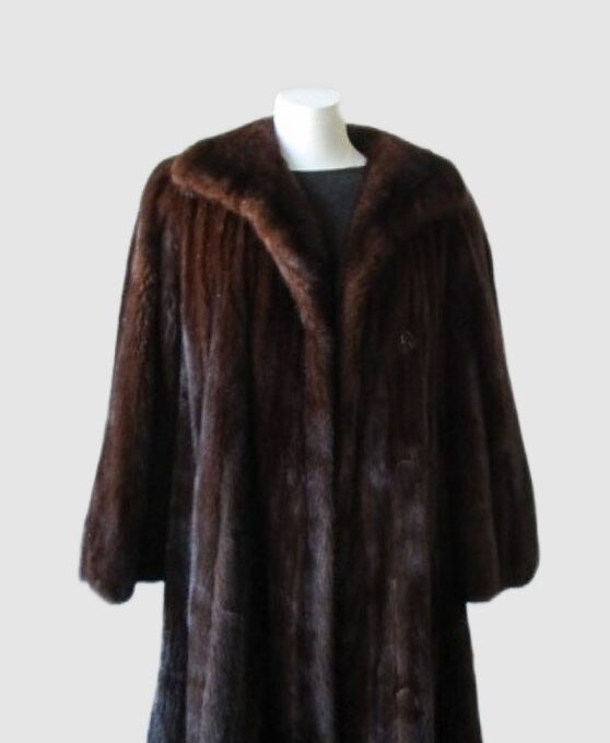 Women's Sz 6/8 Canadian Demi-Buff Mink Fur Coat Jacket SUPERB