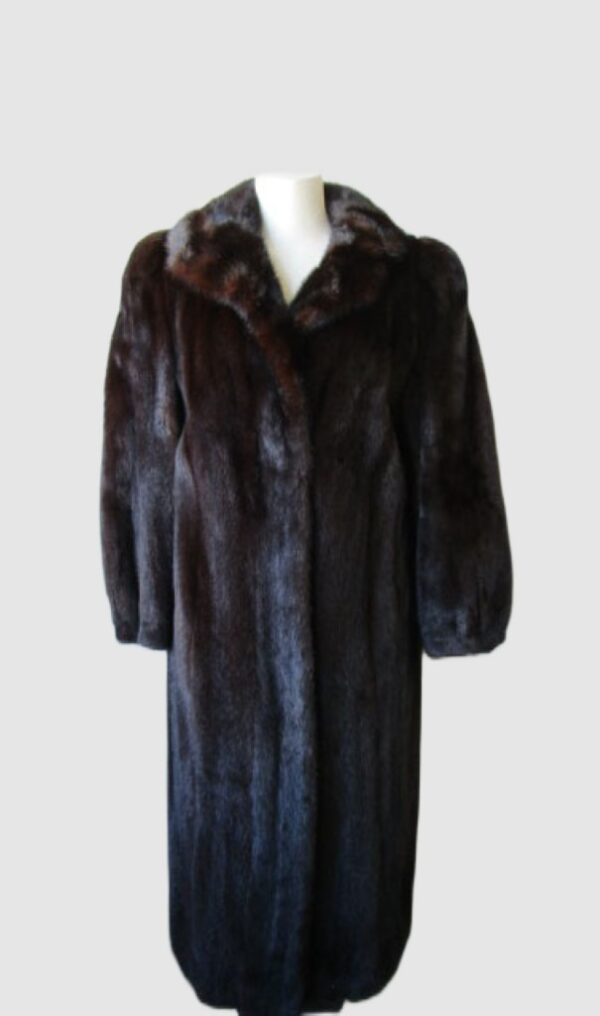 Women's Sz 6/8 Dark Ranch Mink Fur Coat Jacket MINT