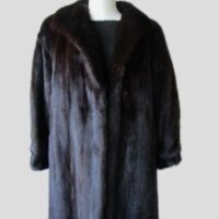 Dark Ranch Mink Fur Coat MINT Sz 6/8