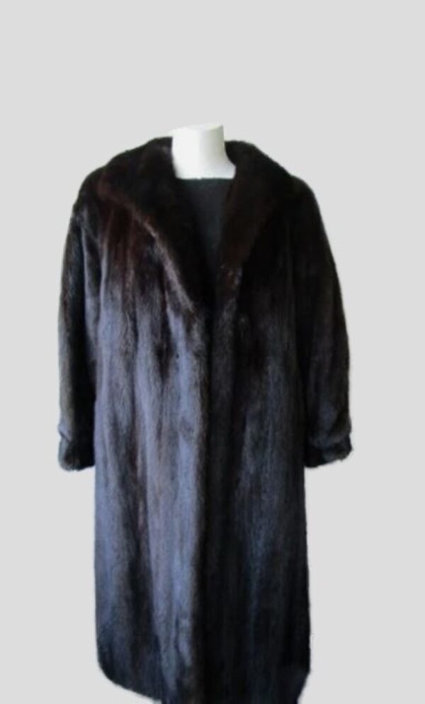 Dark Ranch Mink Fur Coat MINT Sz 6/8