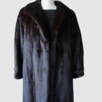 Dark Ranch Mink Fur Coat Jacket MINT Sz 6