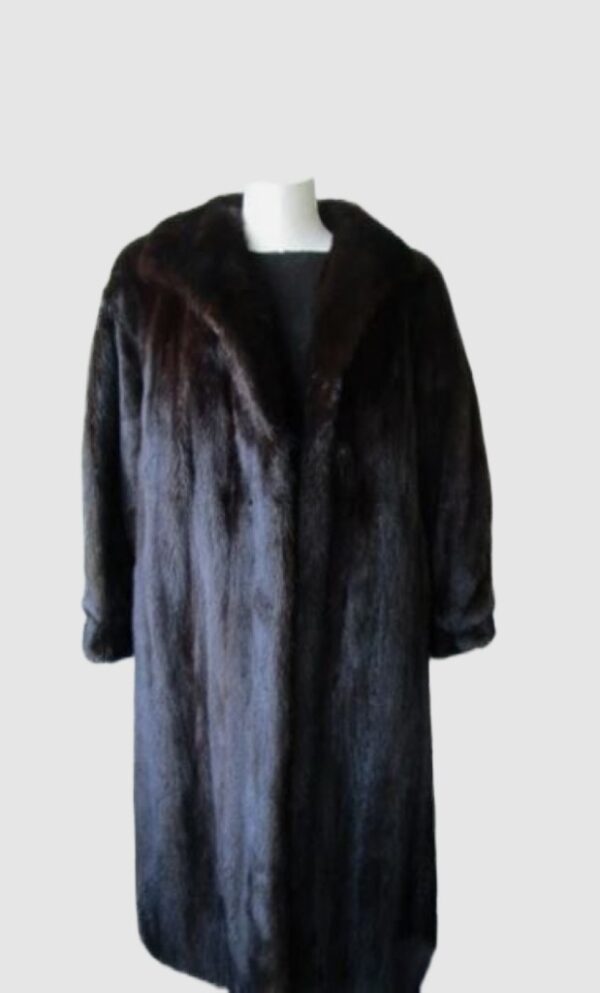 Dark Ranch Mink Fur Coat Jacket MINT Sz 6