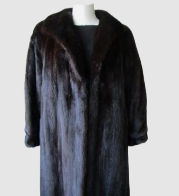 Dark Ranch Mink Fur Coat Jacket MINT Sz 6