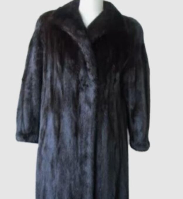 Dark Ranch Mink Fur Coat Jacket Mint Sz 10