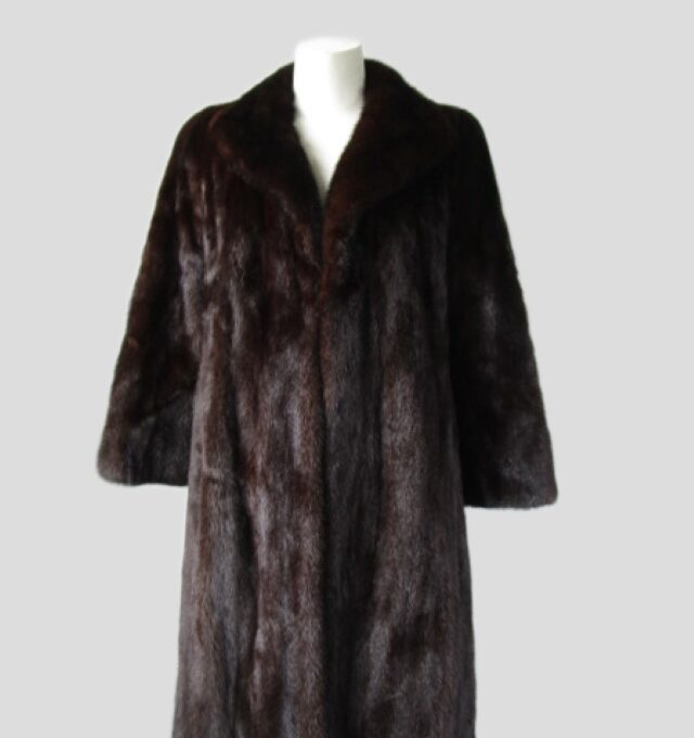 Dark Ranch Mink Fur Coat Jacket MINT+ Sz 6