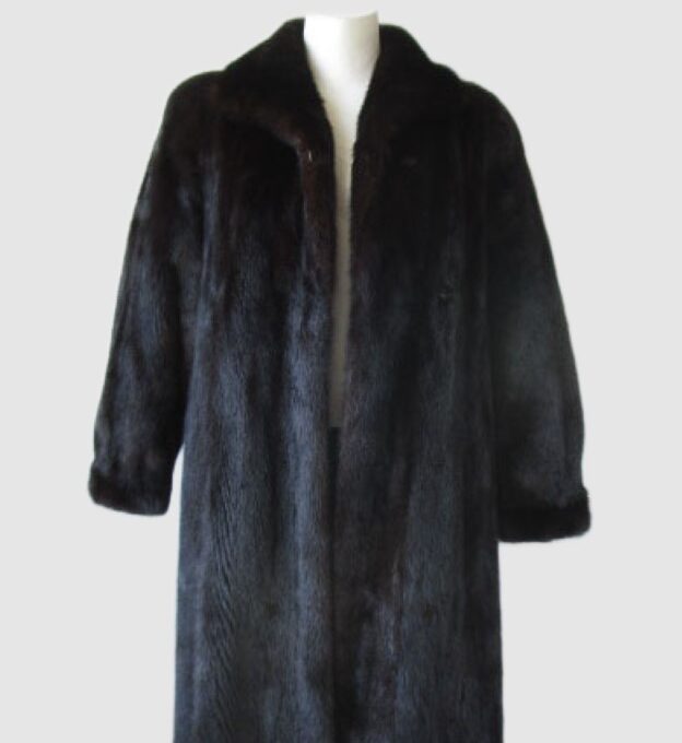 Canadian Dark Ranch Mink Fur Coat MINT+ Sz 6