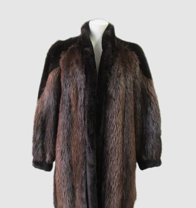 Women's Sz 10 MINT+ Beaver Fur Coat Jacket Woman