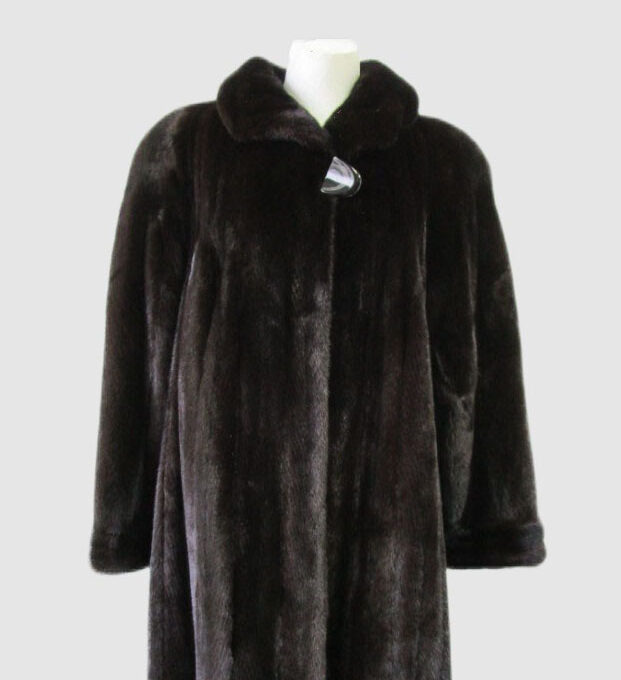 Women's Sz 12 FEMALE Mink Fur Coat Jacket Stroller EXCELLENT Woman