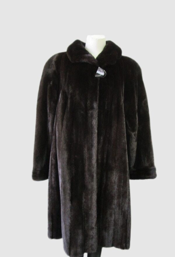 Women's Sz 12 FEMALE Mink Fur Coat Jacket Stroller EXCELLENT Woman