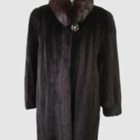 Sheared Raccoon & Fox Fur Coat Jacket Woman Sz 8 Superb