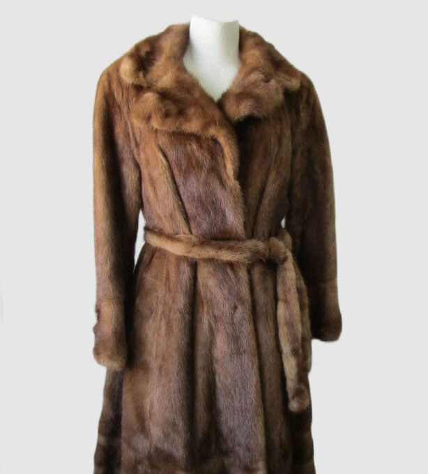 Women's Sz 6 MINT Pastel Mink Fur Coat SALE Woman