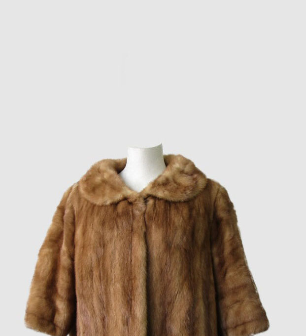 Women's Sz 6 Mink Fur Coat Jacket Bolero MINT Woman