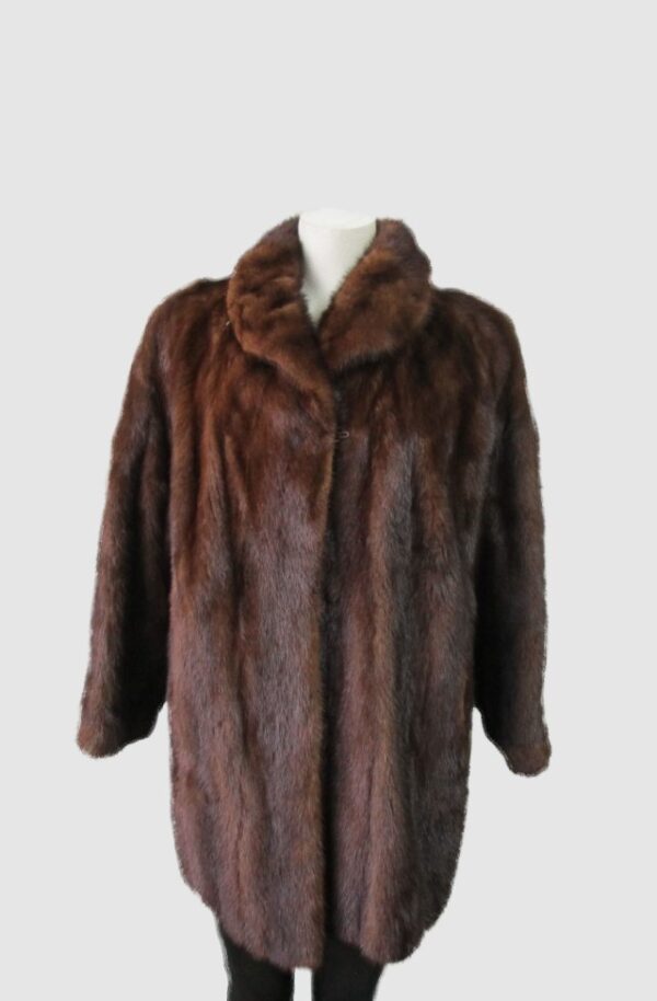 Women's Sz 8 Canadian Mink Fur Coat Jacket MINT+ Woman