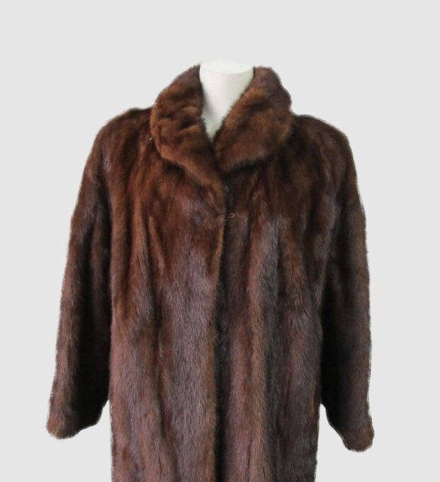 Women's Sz 8 Canadian Mink Fur Coat Jacket MINT+ Woman