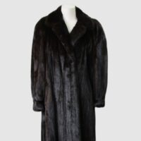 Women's Sz 12 Canadian Dark Ranch Female Mink Fur Coat Mint Woman