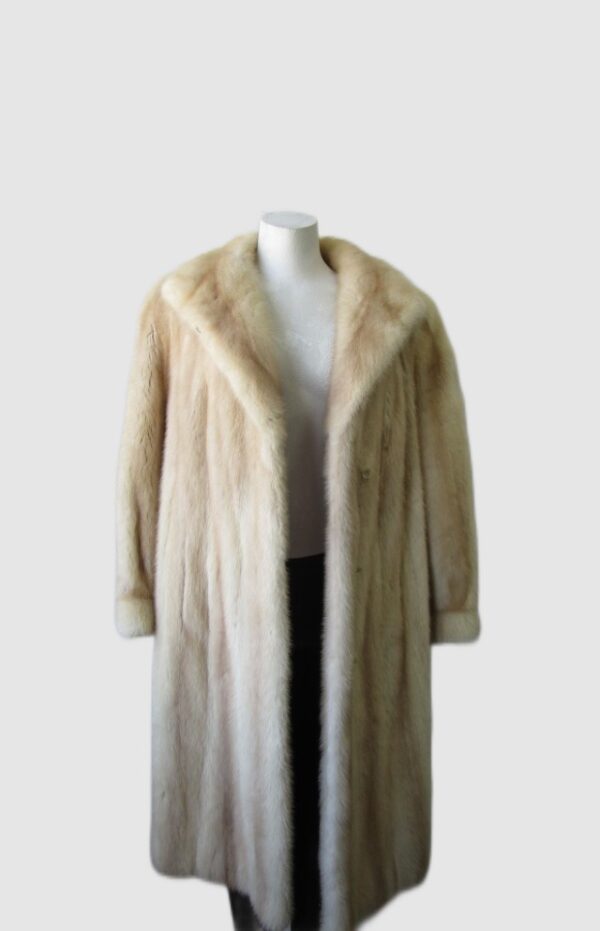 Women's Sz 8 Pearl Mink Fur Coat Jacket MINT+ Woman