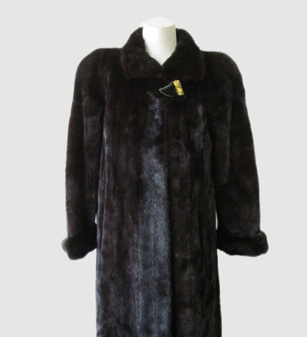 Women's Sz 8 Superb Real Mink Fur Coat Jacket Woman AMERICAN LEGEND