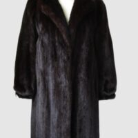 Women's Dark Ranch Mink Fur Coat Jacket MINT Sz 4